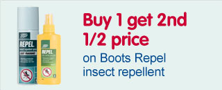 buy 1 get 2nd half price boots repel and insect repellent